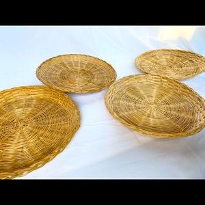 4 Bamboo Baskets for a basket Wall